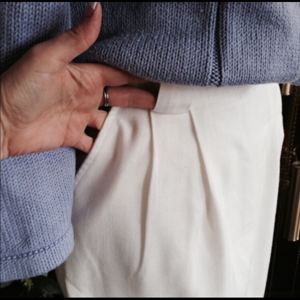 Vintage Cream Fashion Bar Petite Skirt - Picture 2 of 4